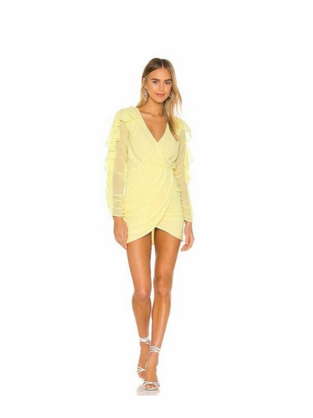 NWT Indira Mini Dress in Pastel Yellow